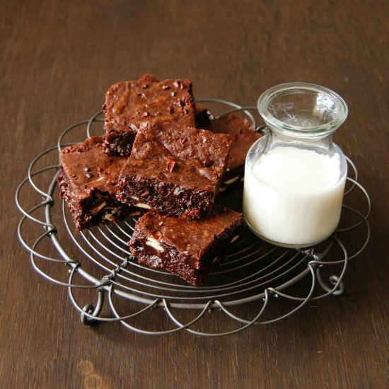 Brownies with White Chocolate Chips