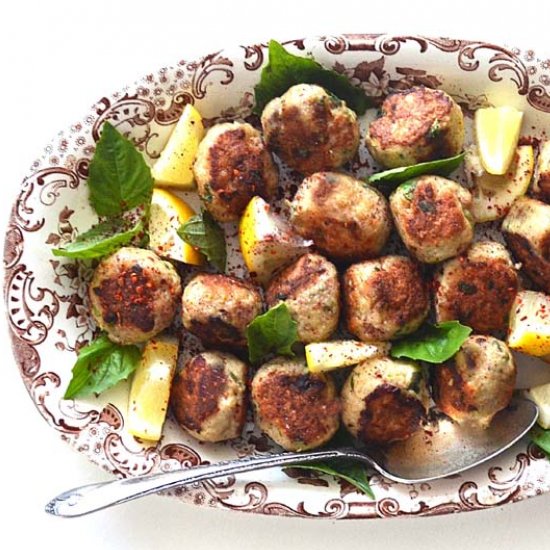 Middle Eastern Chicken Meatballs