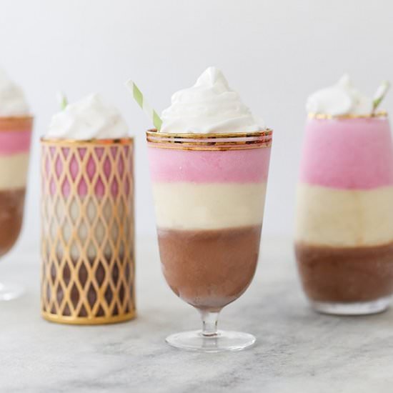 Neapolitan Milkshakes