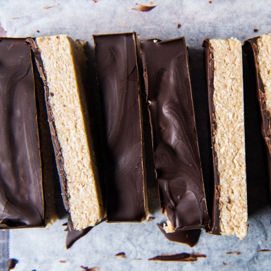 Choc Topped Vanilla Bars