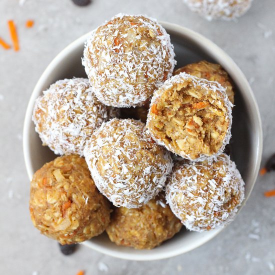 Carrot Cake Protein Bites [GF]