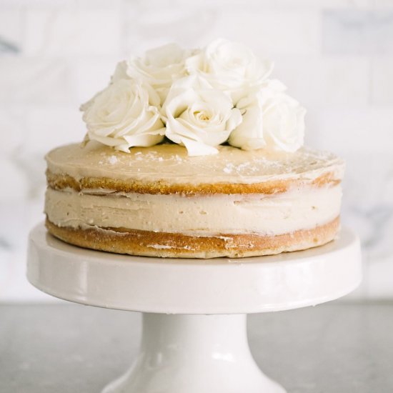 Sweet and Salty Vanilla Bean Cake