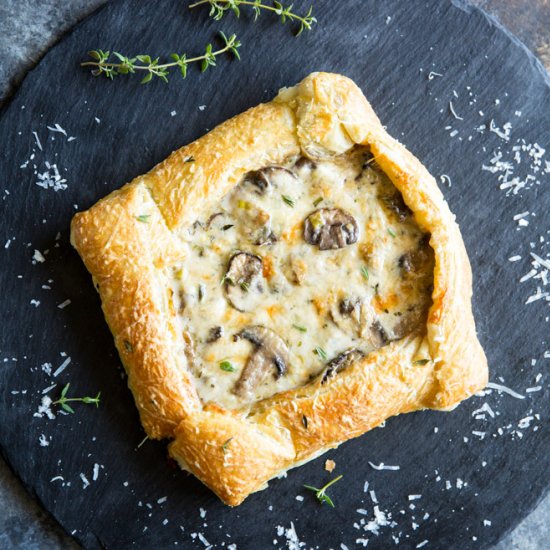 Mushroom and Leek Tart