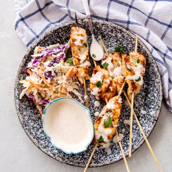 Alabama White Sauce Chicken Skewers