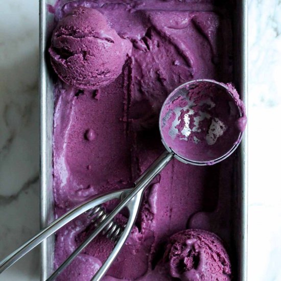 Fresh Blueberry Ice Cream