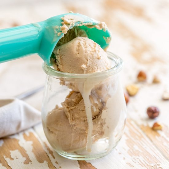 Hazelnut Ice Cream (egg free)