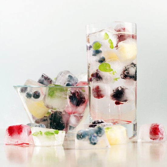 Ice Cubes with Fruits