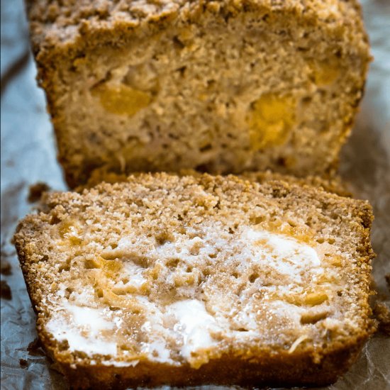 Quick Peach Streusel Bread