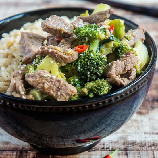 One-Pot Healthy Beef & Broccoli