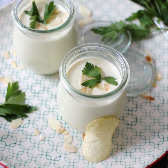 Chilled Garlic Almond Soup