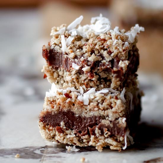 Vegan Chocolate Silk Crunch Bars