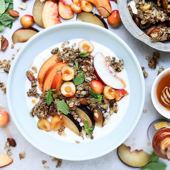 Stone Fruit Breakfast Bowls