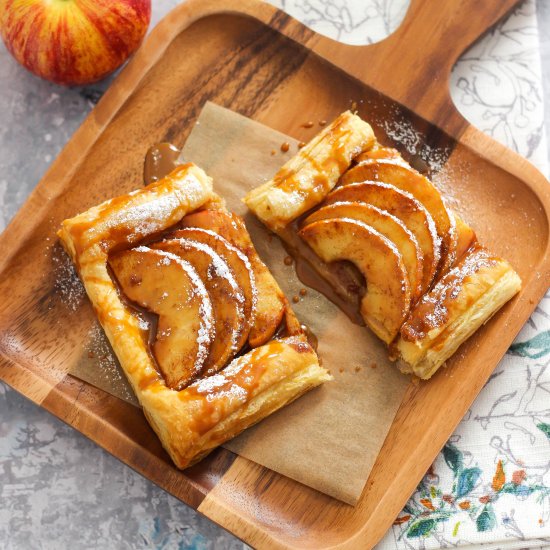 Apple Cinnamon Puff Pastry Tart