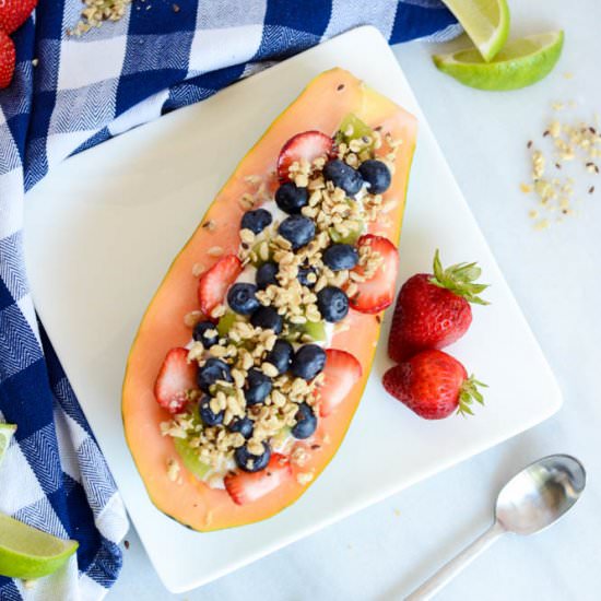 Papaya Breakfast Boats