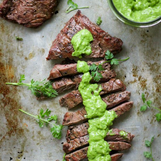 Chimichurri Skirt Steak