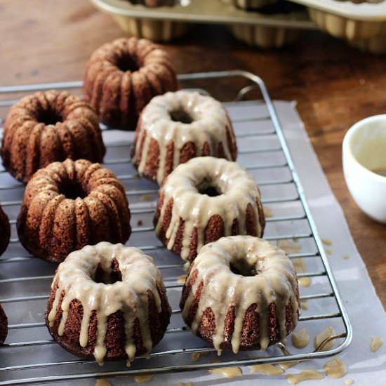 Chocolate Kahlua Bundt Cakes