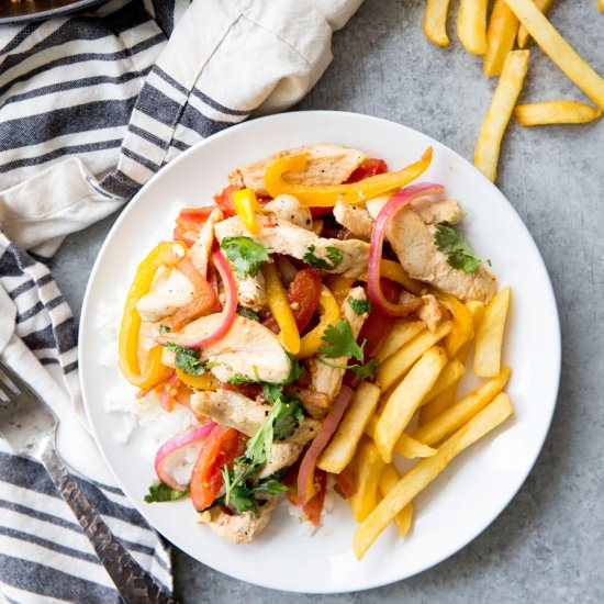 Pollo Saltado (Chicken Stir Fry)