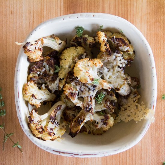 Roast Cauliflower with Truffle Oil