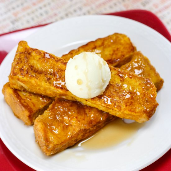 Pumpkin French Toast Sticks