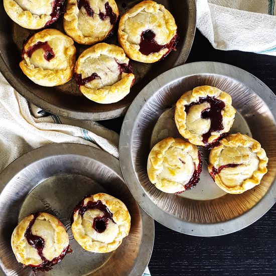 Mini Rum Plum Cherry Picnic Pies