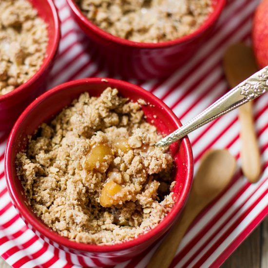 Single Serving Apple Crumble