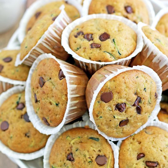 Zucchini Chocolate Chip Muffins