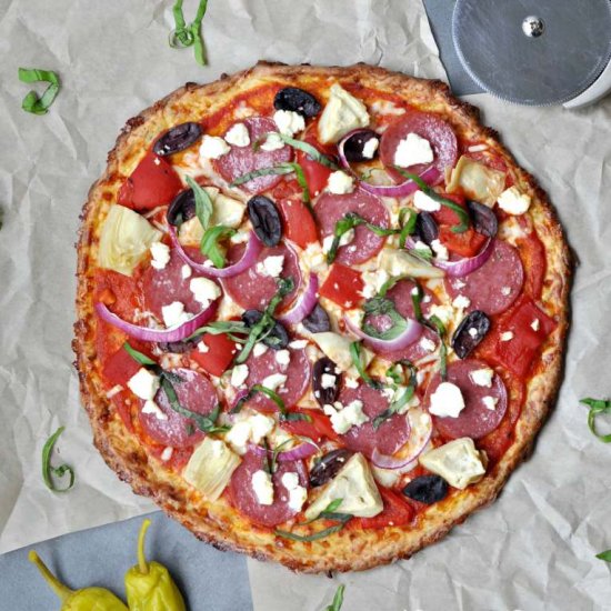 Low Carb Greek Pizza