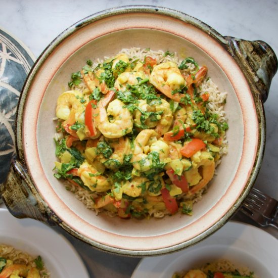 Shrimp in Yellow Curry