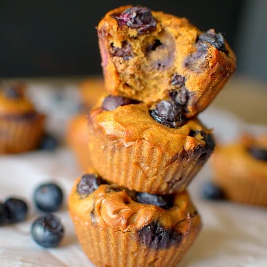 Sweet Potato Blueberry Muffins