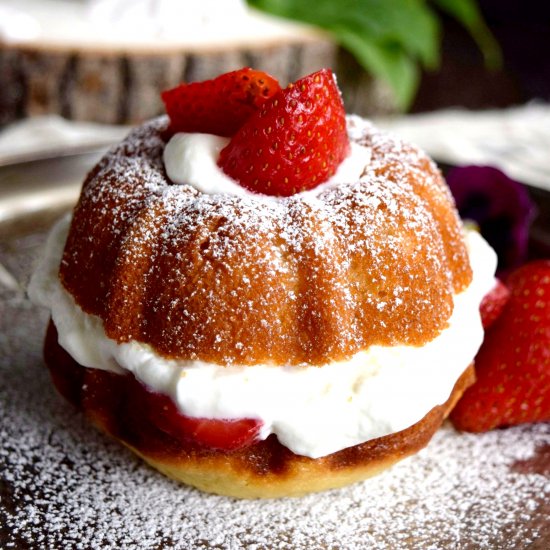 Strawberries and Cream Naked Bundt