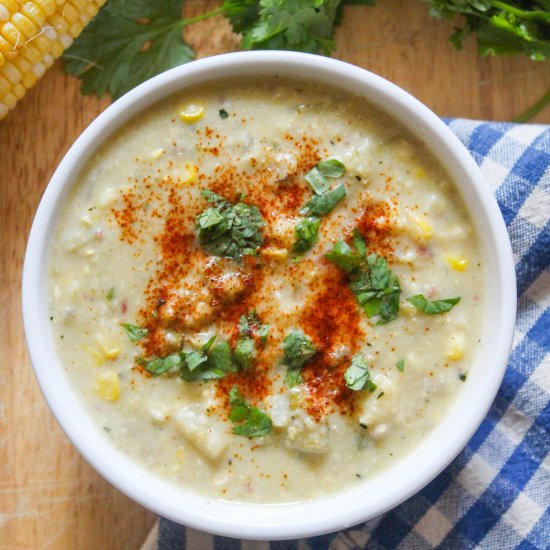 Summer Corn Zucchini Chowder