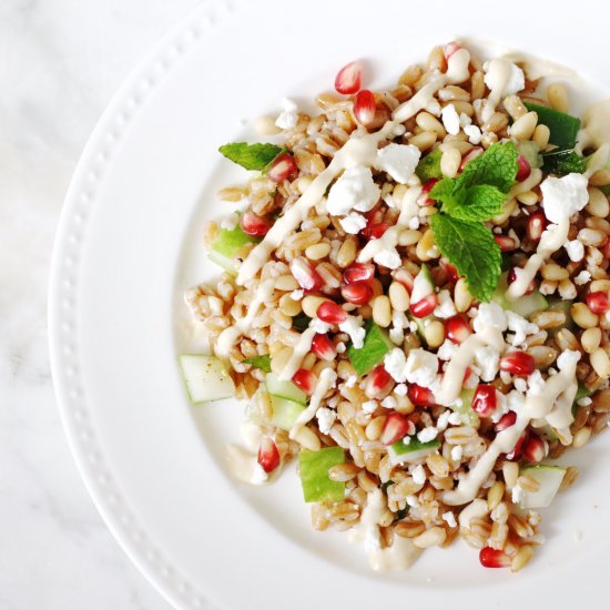 Sweet and Crunchy Farro Salad