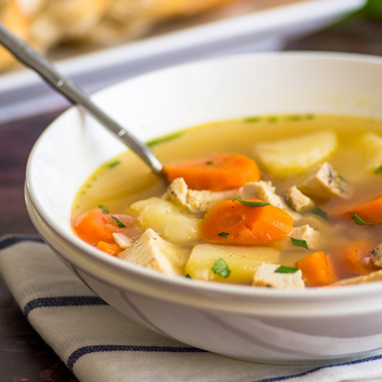 Easy Chicken Peasant Soup