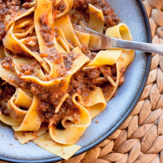 Mushroom Bolognese