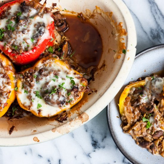 Lentil Stuffed Peppers