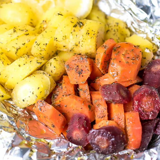 Grilled Carrots In Foil