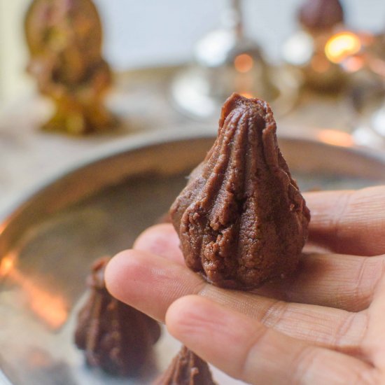 Instant Cocoa Modak/Indian Sweet