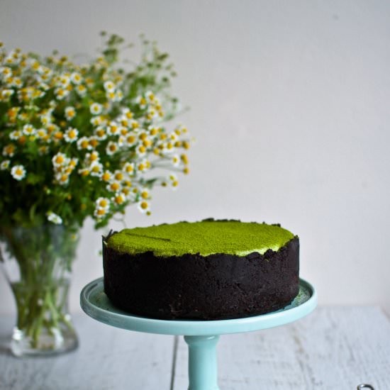 Matcha White Chocolate Lime Cheesecake