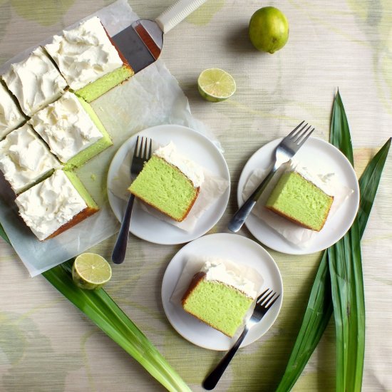 Pandan Lime Snack Cake