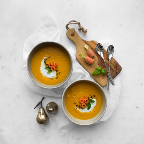 Carrot, Giner & Orange Soup