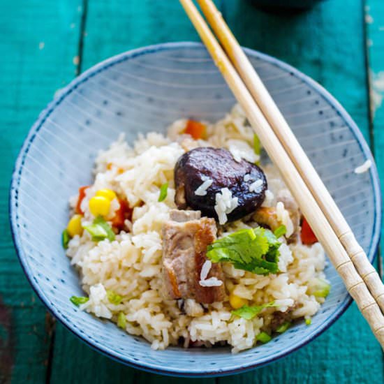 One Pot Rice With Ribs and Corns