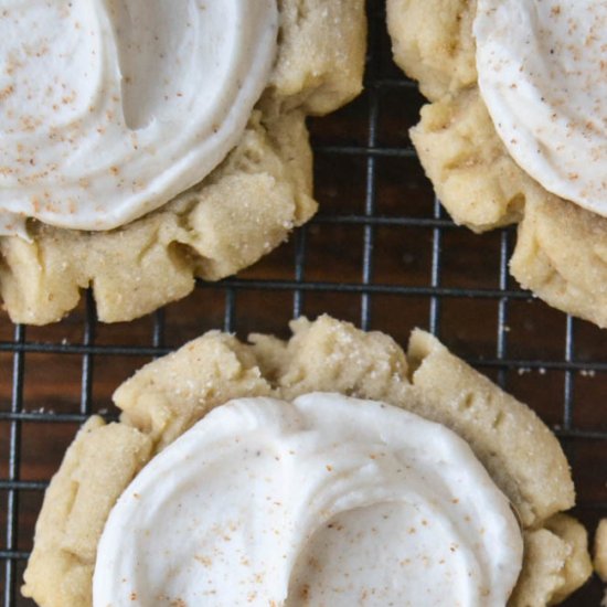 Ginger Frosted Sugar Cookies