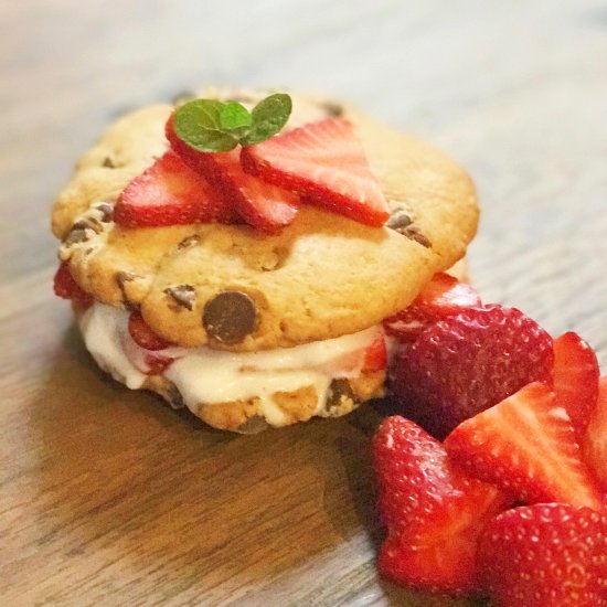 Vegan Choc Chip Ice Cream Sandwich