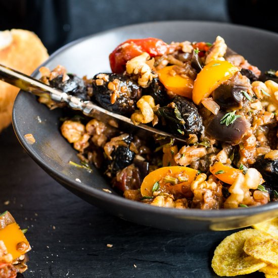 Eggplant Caponata Recipe (Walnuts)