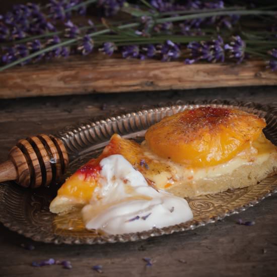 Peach Tarte with Lavender