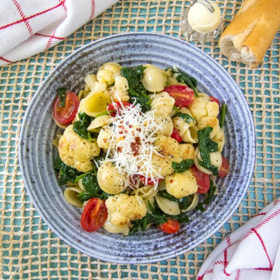 Orecchiette with Seared Cauliflower