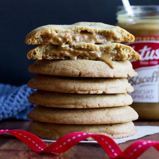 Incredible Biscoff Stuffed Cookies