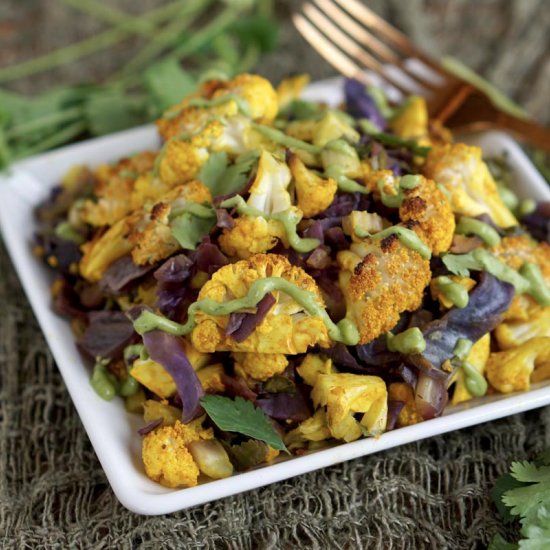 Turmeric Cauliflower Bake