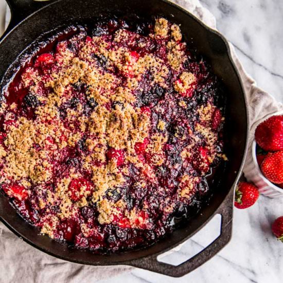 Easy Berry Cobbler Peach Nice Cream