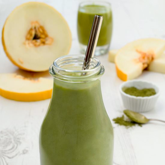 Melon & Wheatgrass Protein Smoothie